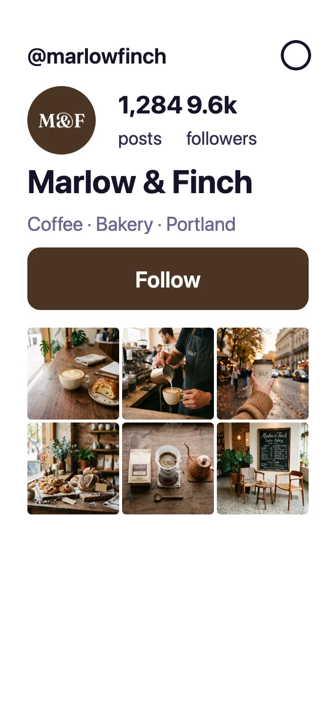 Marlow & Finch social profile